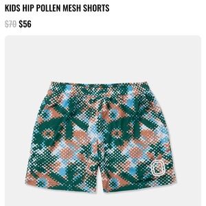 Kids Overtime - Hip Pollen mesh shorts Large